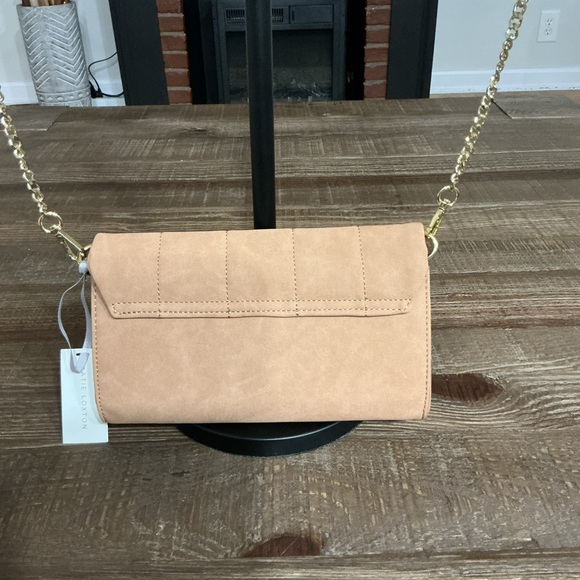 Katie Loxton Kayla Quilted Crossbody Bag Soft Tan Vegan Leather - Picture 2 of 10